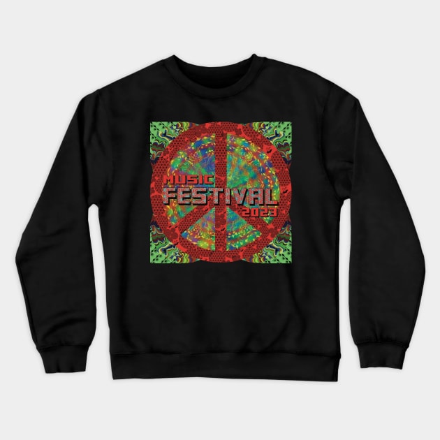 Music Festival Season Crewneck Sweatshirt by KateVanFloof